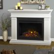 Real Flame Kennedy Grand Electric Fireplace in White - 8070E-W - Lifestyle