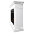 Real Flame Kennedy Electric Fireplace With Mantel - 8070E - White Side