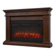 Real Flame Beau Electric Fireplace With Mantel - 8080E - Dark Hero