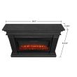Real Flame Beau Electric Fireplace With Mantel - 8080E - Gray Dimension
