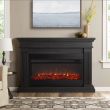 Real Flame Beau Electric Fireplace With Mantel - 8080E - Gray Lifestyle