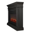 Real Flame Beau Electric Fireplace With Mantel - 8080E - Gray Side