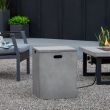 Real Flame Brenner LP Tank Cover - Cement - 821-CMT - Lifestyle