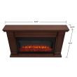 Real Flame Carlisle Electric Fireplace With Mantel - 8230E - Oak Dimension