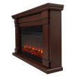 Real Flame Carlisle Electric Fireplace With Mantel - 8230E - Oak Side