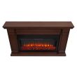 Real Flame Carlisle Electric Fireplace With Mantel - 8230E - Oak Top