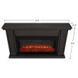 Real Flame Carlisle Electric Fireplace in Gray - 8230E-GRY - Dimension