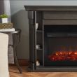 Real Flame Carlisle Electric Fireplace in Gray - 8230E-GRY - Demo Lifestyle