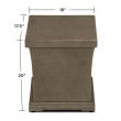 Real Flame Treviso LP Tank Cover - Dove Gray - 838-DGR - Dimensions