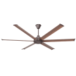Big Ass Fans Bison 84" ORB Motor Smart Indoor/Outdoor Walnut Ceiling Fan with Wifi Enable - BS1-84ZN-01