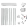 White Line Set Cover Guard – Complete Wall Duct Kit (12 ft.)