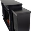 Real Flame Tracey Grand Entertainment Center Electric Fireplace in Black - 8720E-BLK - Corner