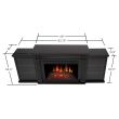 Real Flame Tracey Grand Entertainment Center Electric Fireplace in Black - 8720E-BLK - Dimension