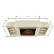 Real Flame Tracey Grand Electric Fireplace With Media Console - 8720E - White Dimension