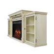 Real Flame Tracey Grand Electric Fireplace With Media Console - 8720E - White Side