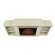 Real Flame Tracey Grand Entertainment Center Electric Fireplace Distessed White - 8720E-DSW - Top
