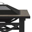 Real Flame Larkspur Black Wood Burning Fire Pit - 909-BLK - Detail