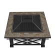Real Flame Larkspur Black Wood Burning Fire Pit - 909-BLK - Top