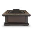 Real Flame Alderwood Wood Burning Fire Pit - 910-BK - Side-HI_RES