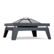 Real Flame Breton Gray Wood Burning Fire Pit - 940-GRY - Hero