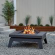 Real Flame Breton Gray Wood Burning Fire Pit - 940-GRY - Lifestye