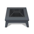Real Flame Breton Gray Wood Burning Fire Pit - 940-GRY - Top