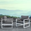 Real Flame Baltic Chair Set (2 Chairs) White - 9611-WHT - Lifestyle
