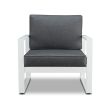 Real Flame Baltic Chair Set (2 Chairs) White - 9611-WHT - Front