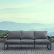 Real Flame Baltic 3 Seat Sofa - Gray - 9621-GRY - Lifestyle