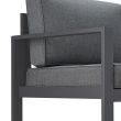 Real Flame Baltic 3 Seat Sofa - Gray - 9621-GRY - Detail 2