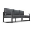 Real Flame Baltic 3 Seat Sofa - Gray - 9621-GRY - Hero