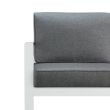 Real Flame Baltic 3 Seat Sofa - White - 9621-WHT - Detail 1