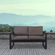 Real Flame Baltic Love Seat - Black - 9624-BK - lifestyle