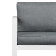 Real Flame Baltic Love Seat- White - 9624-WHT  - Detail
