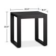 Real Flame Baltic End 2 Tables - Black - 9625-BK - Single with Dims