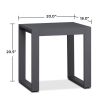 Real Flame Baltic End 2 Tables Gray - 9625-GRY - Dimentions View