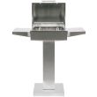 Coyote 18-Inch Post Mount Electric Grill With Pedestal - C1EL120SM/C1ELCT21 - Open View
