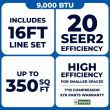 9,000 BTU Stealth DIYCOOL 20.2 SEER2 Single Zone Wall Mount Mini Split Heat Pump System w/ 16' Line Set– R454B | 115V - EZ-09Z-HP115B / EZ-09W-HP115B