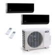 18000 BTU ACiQ Standard 25.1 SEER2 2 Zone Wall Mount Mini Split Heat Pump System - R454B | 230V - 12 + 12