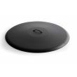 HPC Round Black Flat Fire Pit Covers - For Fire Pits With Glass Or Lava Rock - FPHC-BL-B1