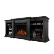Real Flame Fresno Electric Fireplace in Black by - G1200E-B