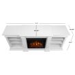 Real Flame Fresno Electric Fireplace With Media Console - G1200E