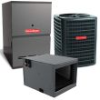 2.5 Ton 15 SEER2 80% AFUE 60,000 BTU Goodman Gas Furnace and Air Conditioner System - Horizontal - GSXN403010 / CHPTA3630B4 / GCVC800603BX