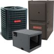 1.5 Ton 15.2 SEER2 96% AFUE 40,000 BTU Goodman Gas Furnace and Air Conditioner System - Horizontal - GLXS5BA1810 / CHPTA1822B3 / GD9T960403BN