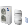 48,000 BTU 16 SEER Six Zone Mini Console Gree Heat Pump System 9+9+9+9+18+18