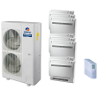 56,000 BTU 16 SEER Eight Zone Mini Console Gree Heat Pump System 9+9+9+9+9+9+9+9