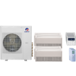 42,000 BTU 23 SEER Quad Zone Floor Mounted Gree Heat Pump System 9+9+12+18
