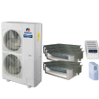 56,000 BTU 15 SEER Five Zone Concealed Duct Gree Heat Pump System 9+9+12+12+18