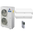 48,000 BTU 16 SEER Five Zone Wall Mounted Gree Heat Pump System 9+12+12+12+24