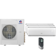 36,000 BTU 21 SEER Tri Zone Wall Mounted Gree Heat Pump System 12+18+18
